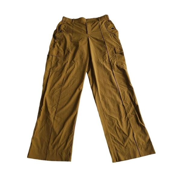 Athleta Pants - Athleta womens Sz 12 vienna cargo pants brass yellow tan